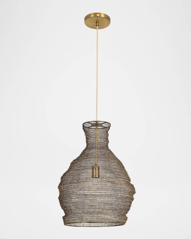 Murmur 22" Woven Metal Pendant